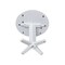 International Concepts 42 in. Solid Wood Round Dual Drop Leaf Dining Pedestal Table - 36.3 in.High in White K08-42DPT-23B-36 - alternate 2